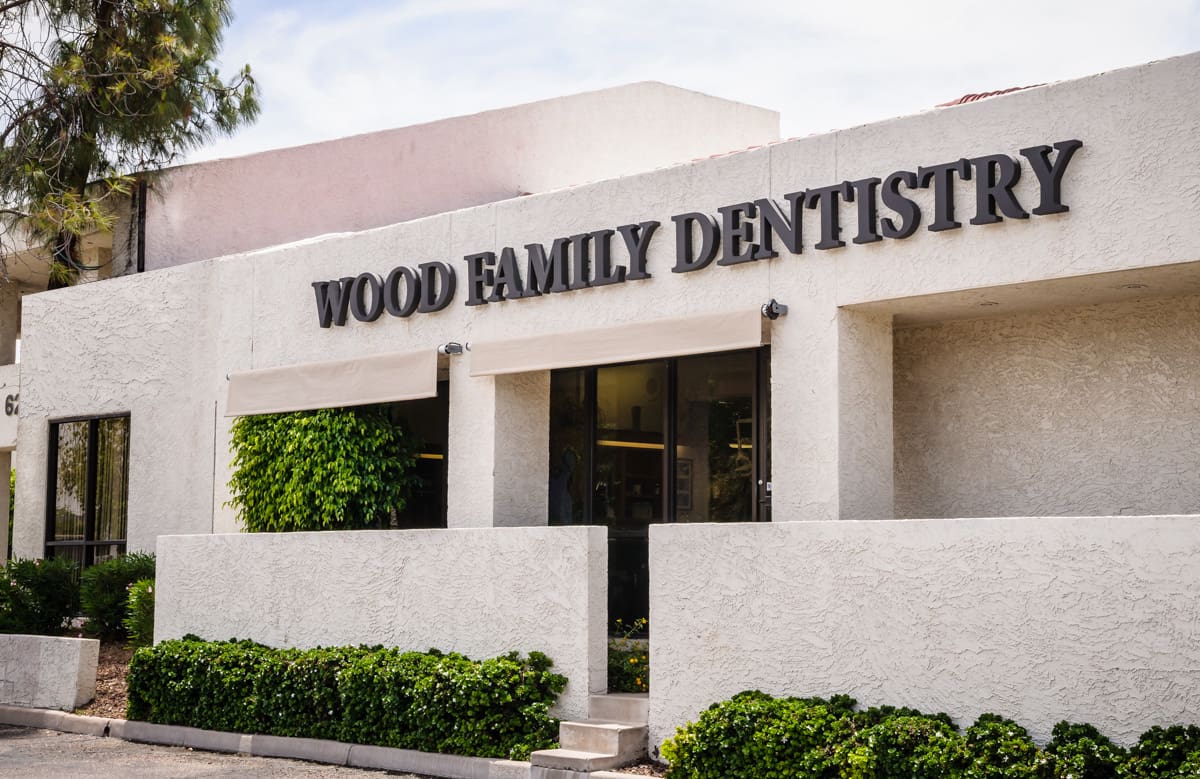 Front view of Wood Family Dentistry in Tempe, AZ