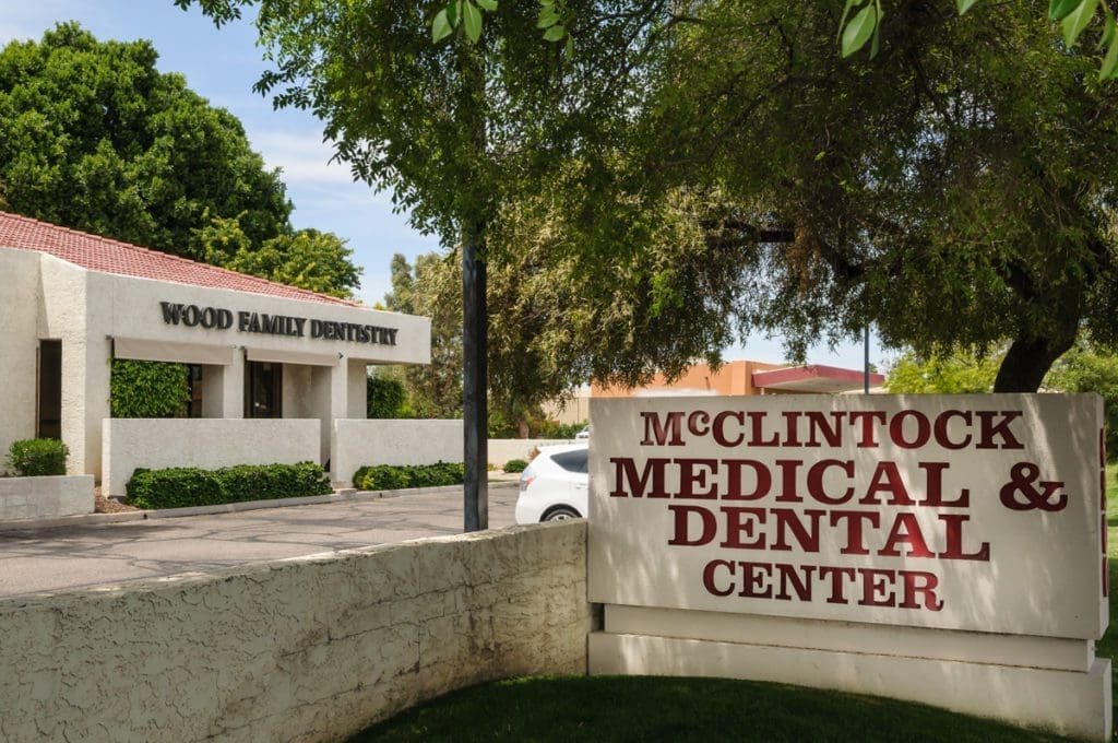 Side view of the outside view of the clinic